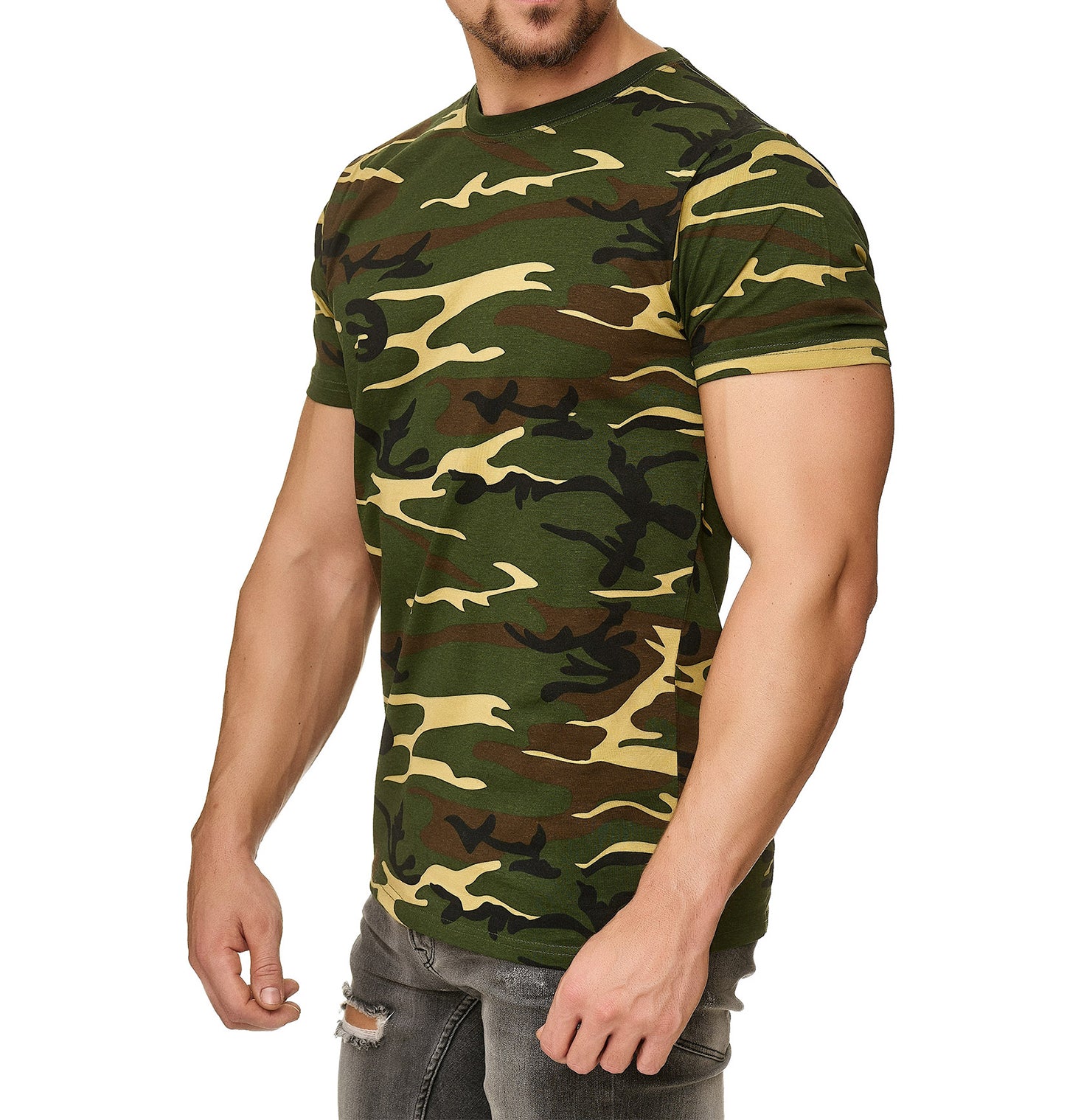 Herren Camouflage T-Shirt Sunset