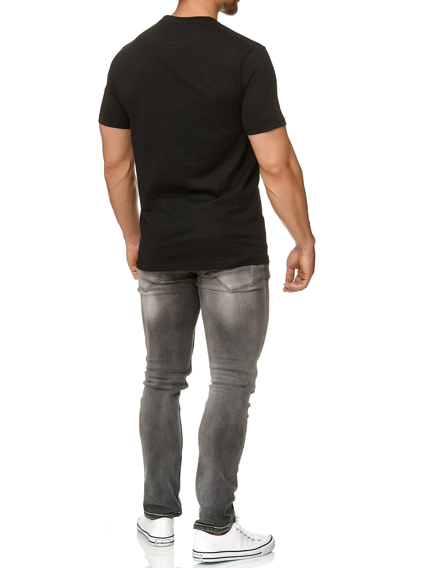 Herren T-Shirt Rundhals Baumwolle – Sunset