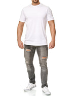 Herren T-Shirt Rundhals Baumwolle – Sunset