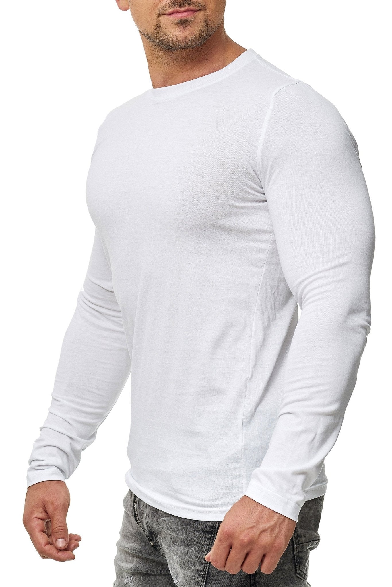 Herren Langarmshirt 100% Baumwolle Pineta