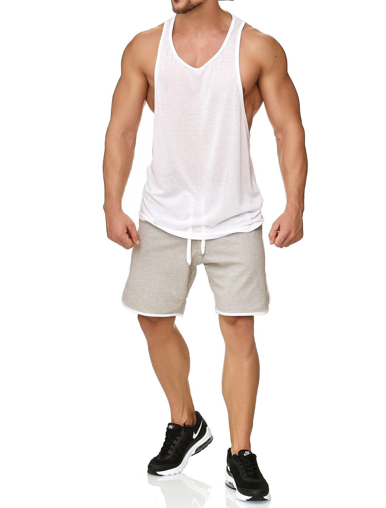 Muscle Shirt Herren Tank Top Weiß