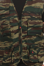 duenne Arbeitsweste mit Reißverschluss in Camouflage