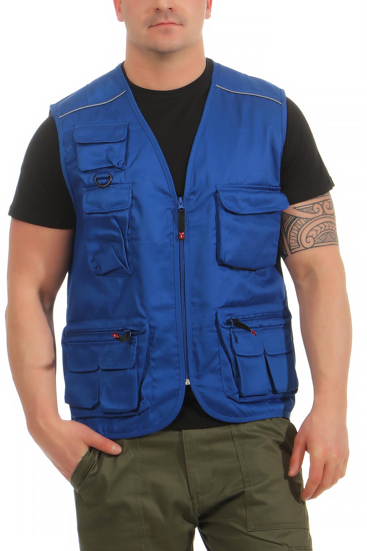 Herren Outdoor Weste in Blau