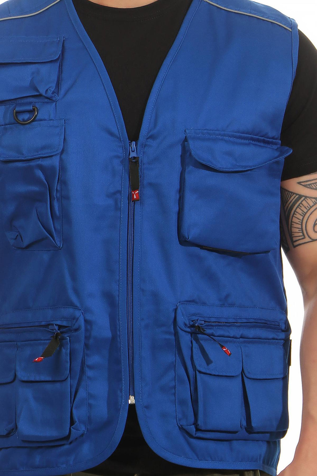 praktische Weste mit Taschen in Blau