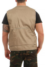 funktionale Weste in grossen Groessen in Beige