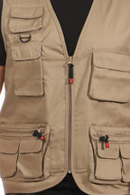 praktische Weste mit Taschen in Beige