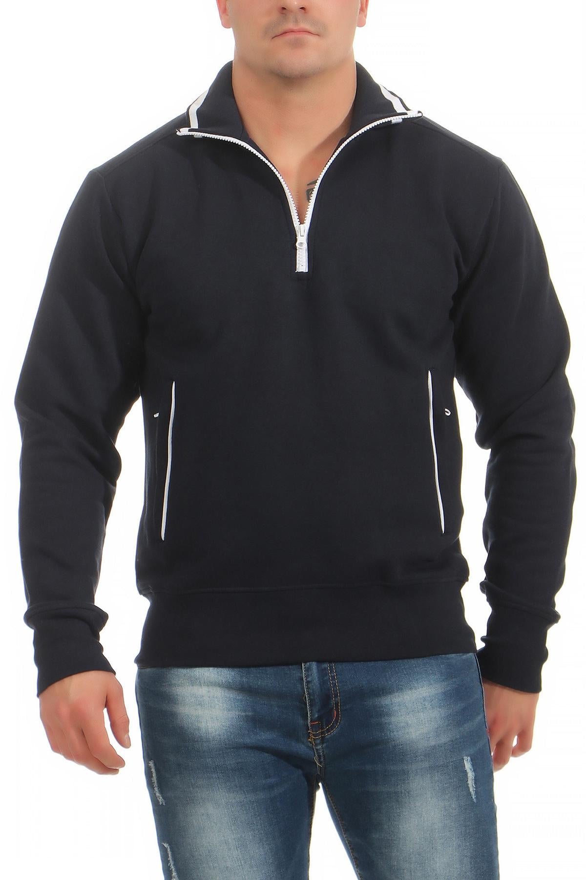 Herren Troyer mit Seitentaschen in Dunkelblau