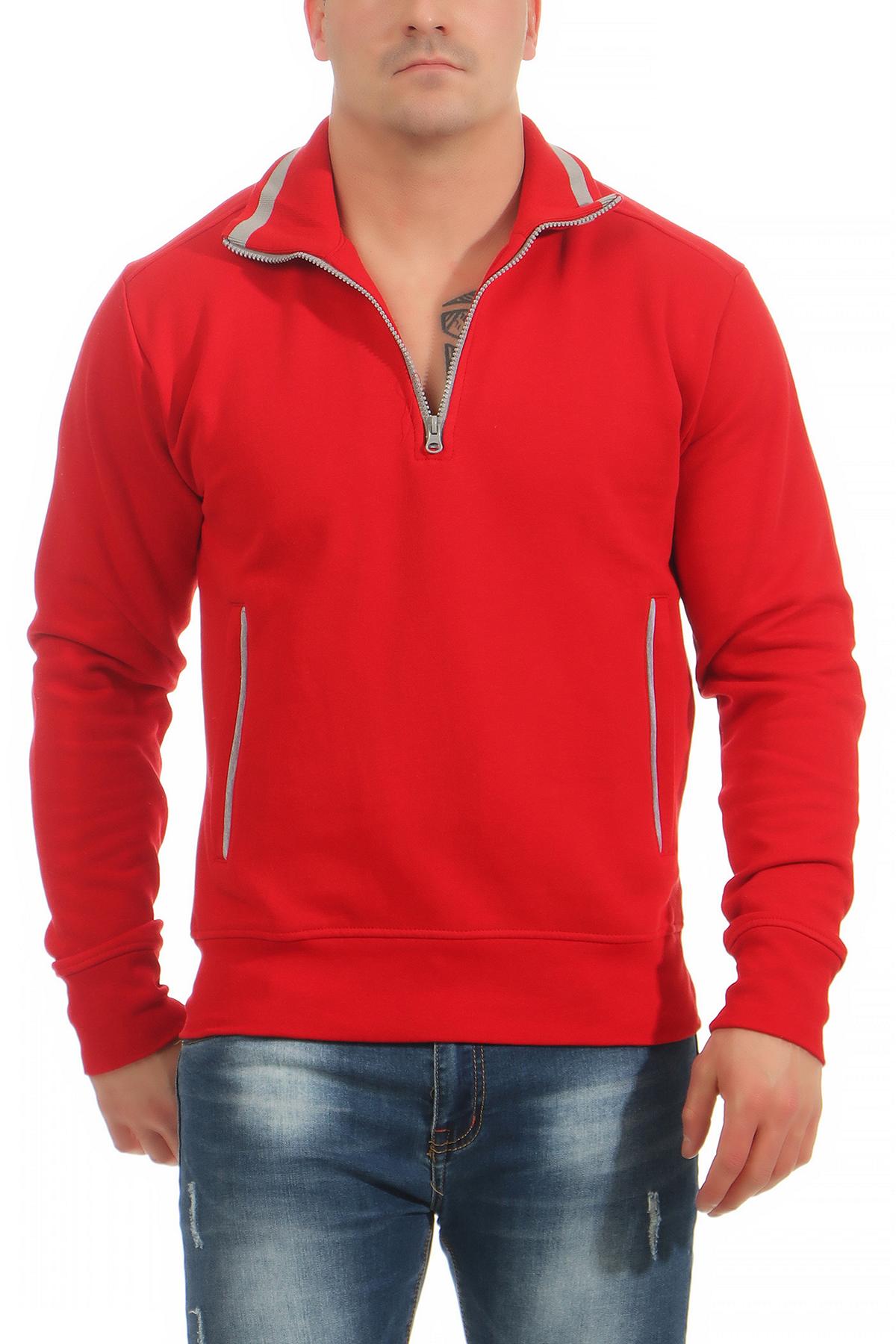 Herren Troyer mit Seitentaschen in Rot