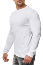 Herren Langarmshirt 3er Pack Baumwolle – Pineta