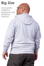 Herren Sweatjacke in großen Größen Dallas