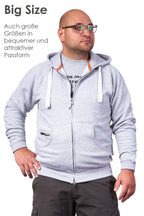 Herren Sweatjacke in großen Größen Dallas