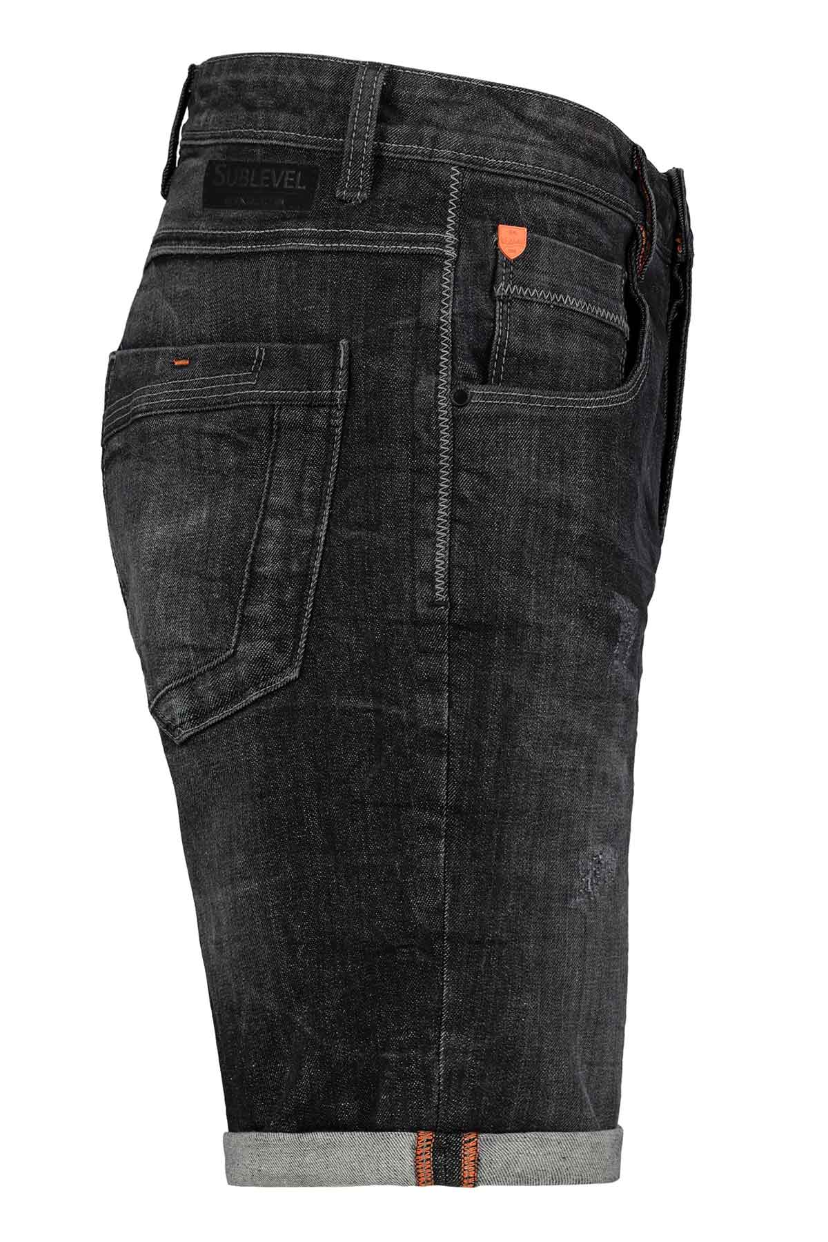 Herren kurze Jeans Hose Bermuda, Haka