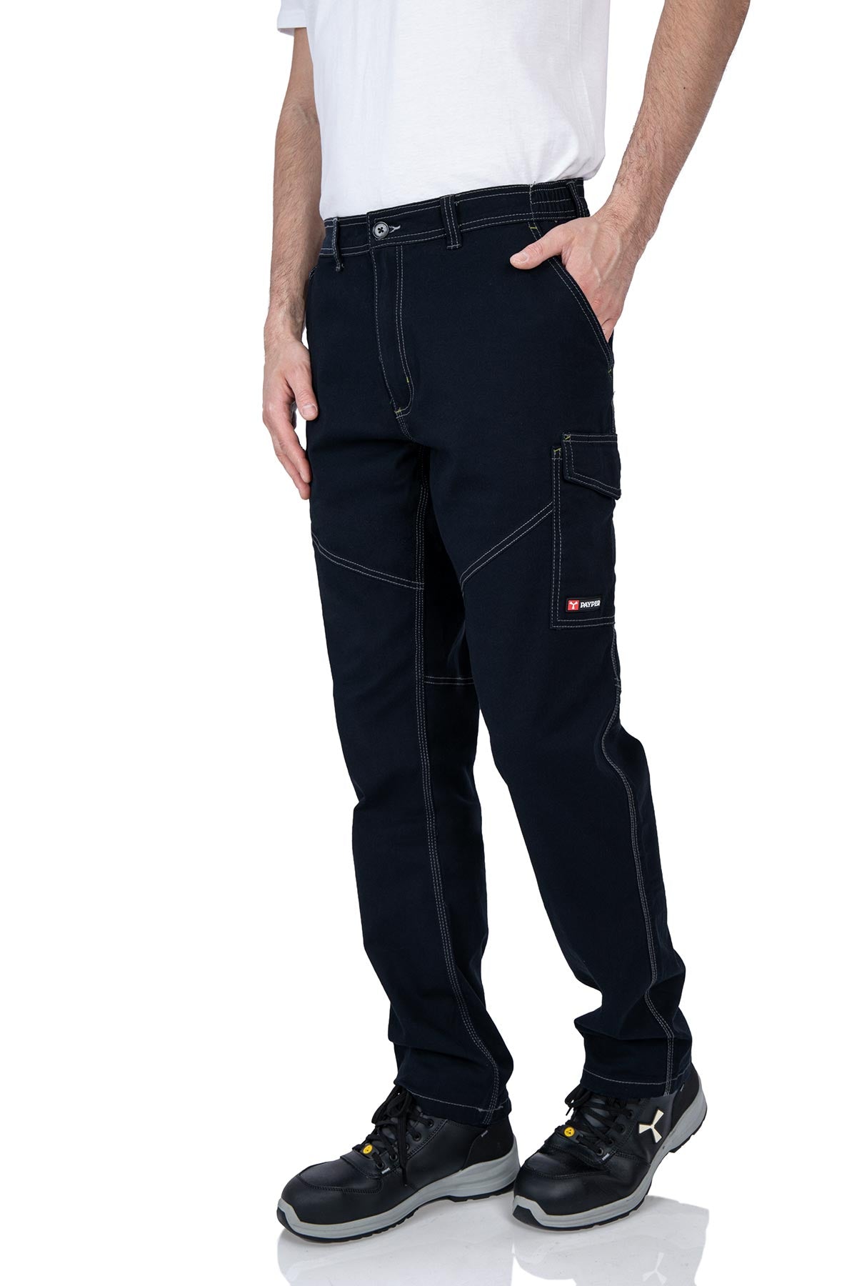 Arbeitshose auf 100% reiner Baumwolle in Schwarz