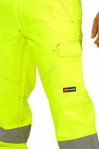 Herren Arbeitshose in Warnfarben