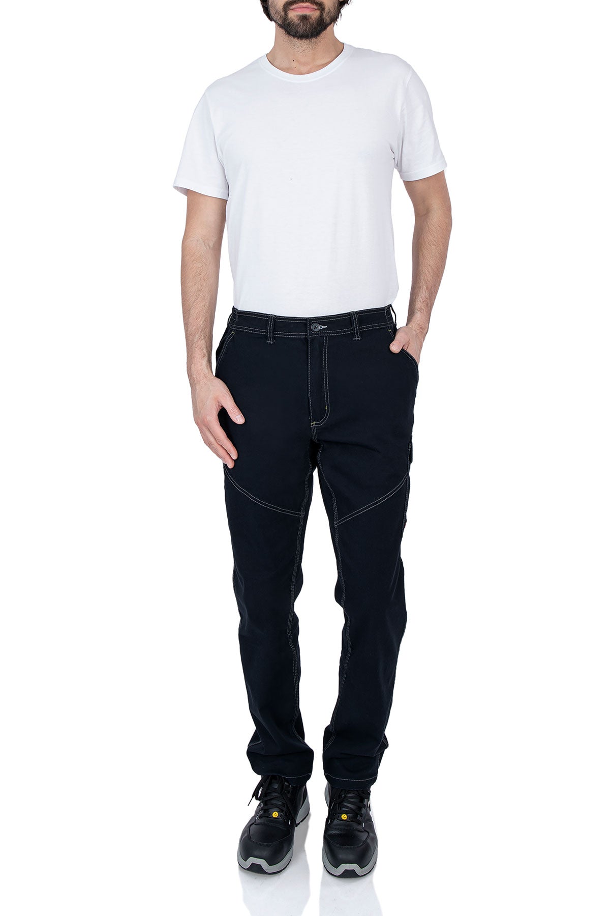 Herren Arbeitshose robust in Schwarz