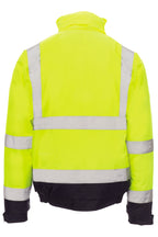 Warnschutzjacke mit durchgehendem Reißverschluss 