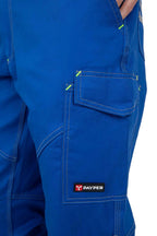 Herren Arbeitshose mit funktionalen Taschen in Blau