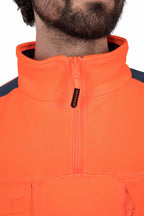 Troyer mit Stehkragen Orange