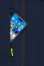 Herren Winterjacke Seitentasche mit Reißverschluss in Dunkelblau