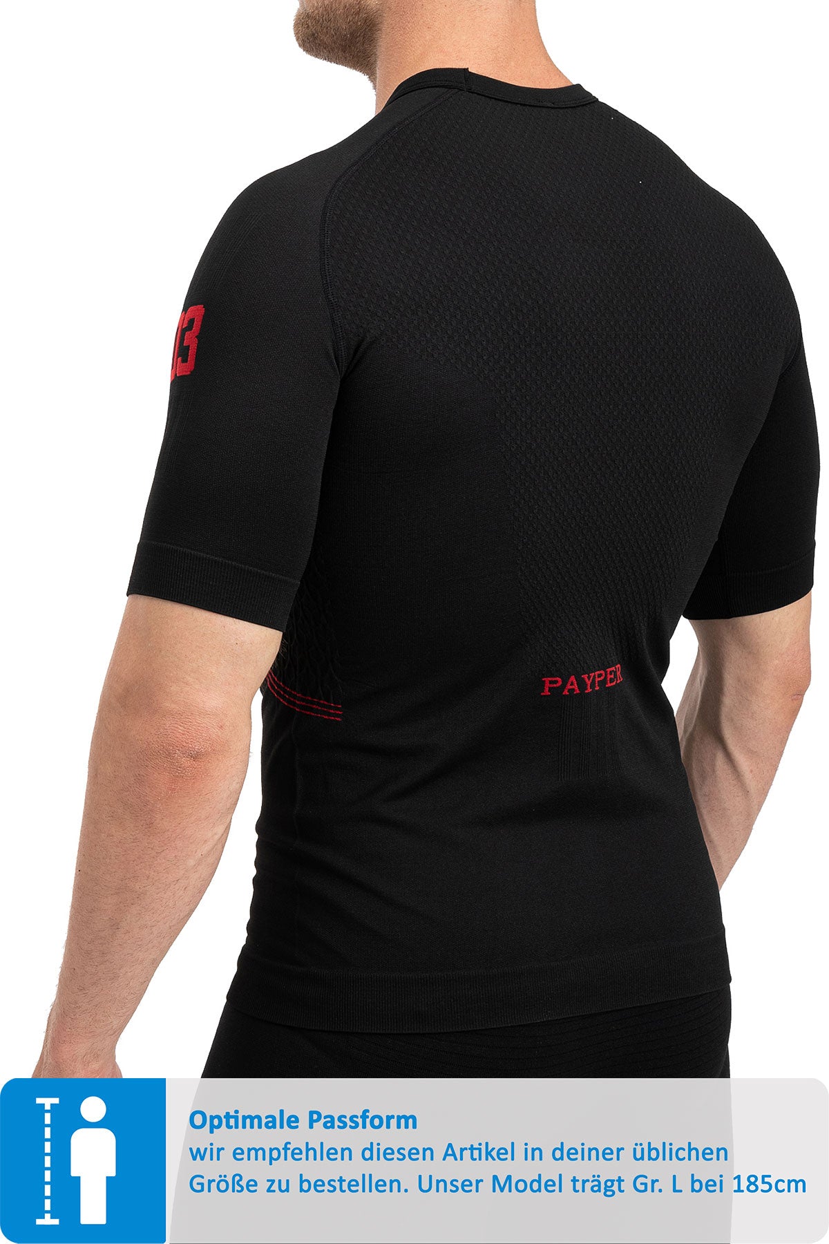 Arbeits-Kompressionsshirt Schwarz