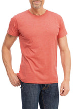 Herren T-Shirt Rundhals Meliert Comfort Bügelfrei