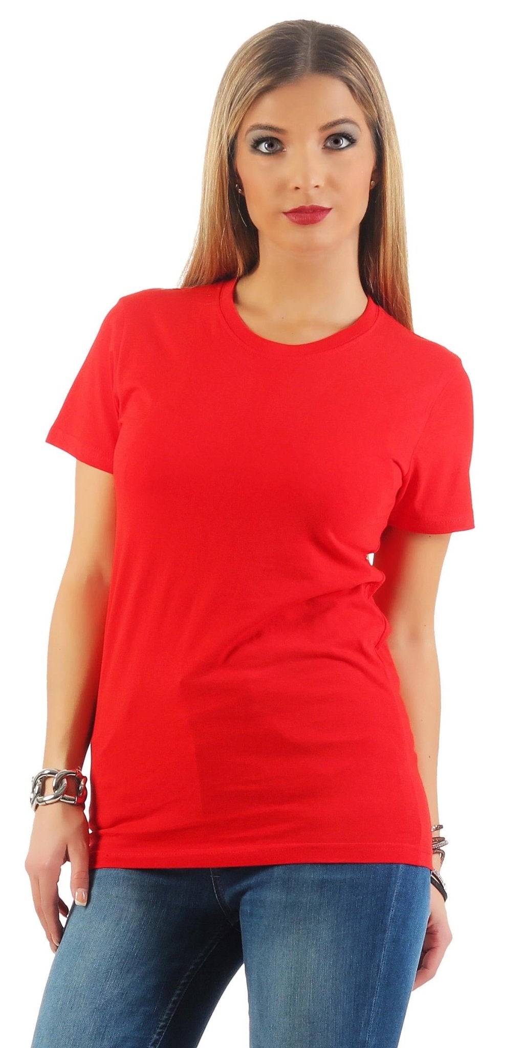 Damen Basic T-Shirt Sunset