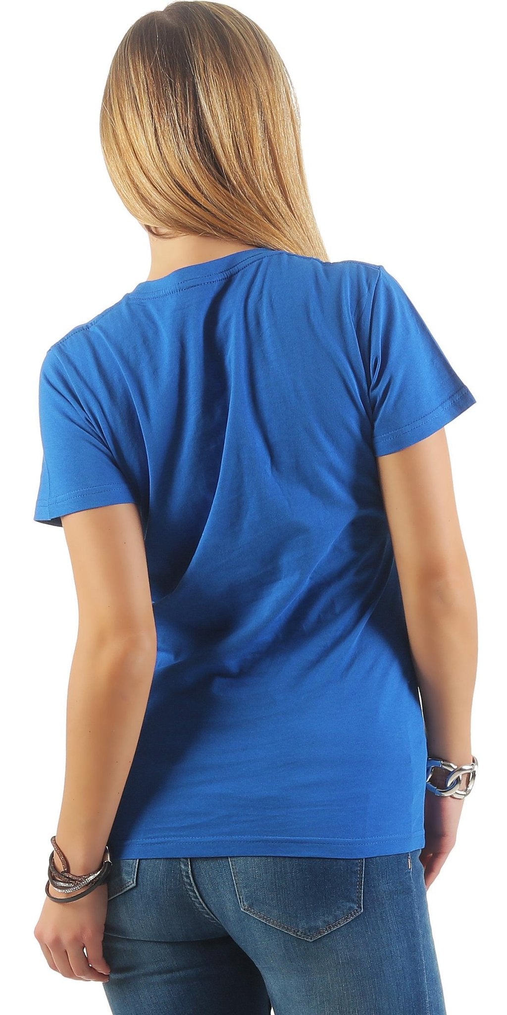 Damen Basic T-Shirt Sunset