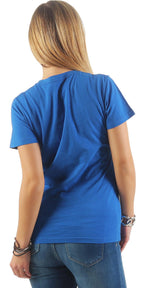 Damen Basic T-Shirt Sunset