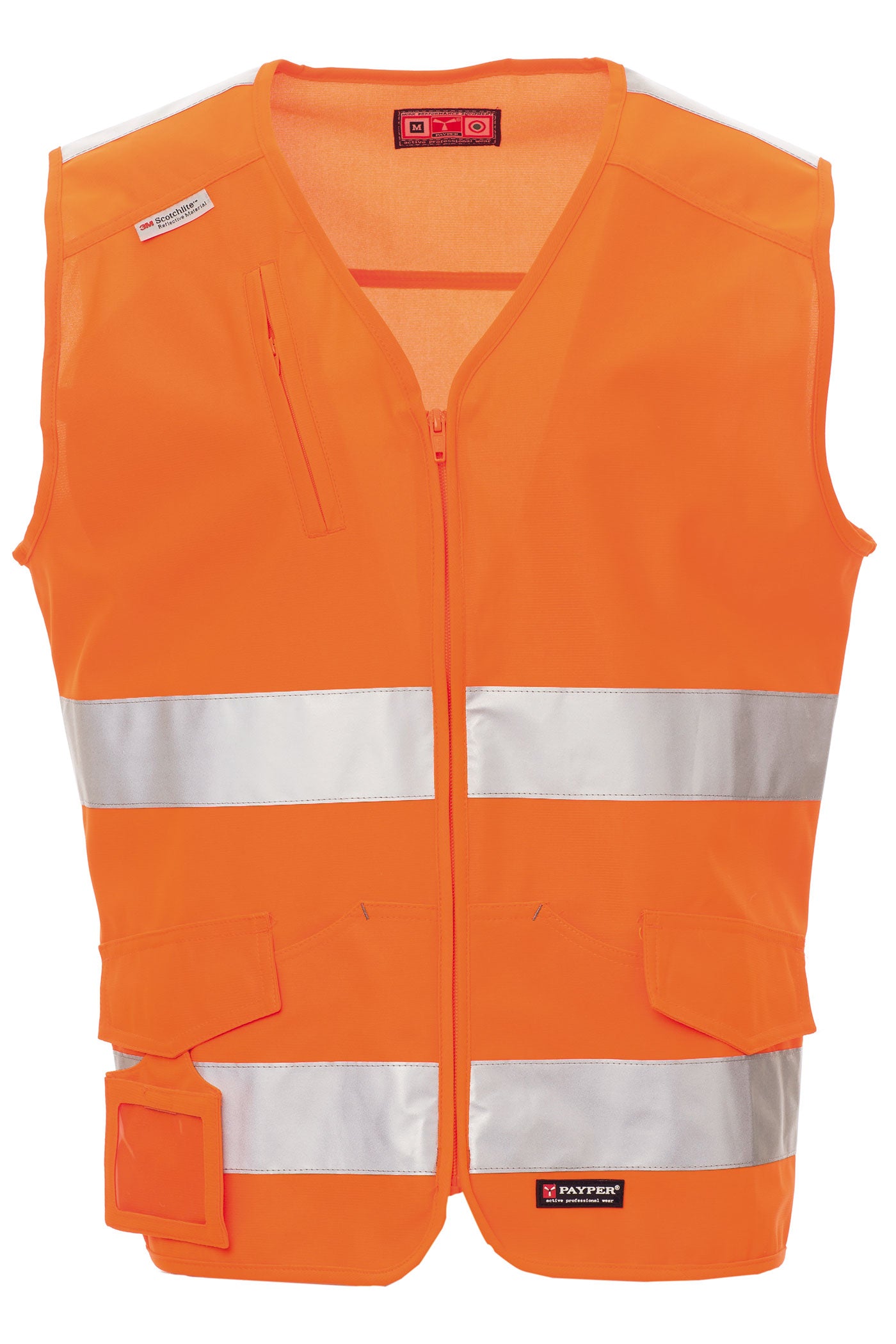 Herren Warnschutz Weste mit Reflexstreifen