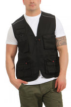 Herren Outdoor Weste in Schwarz