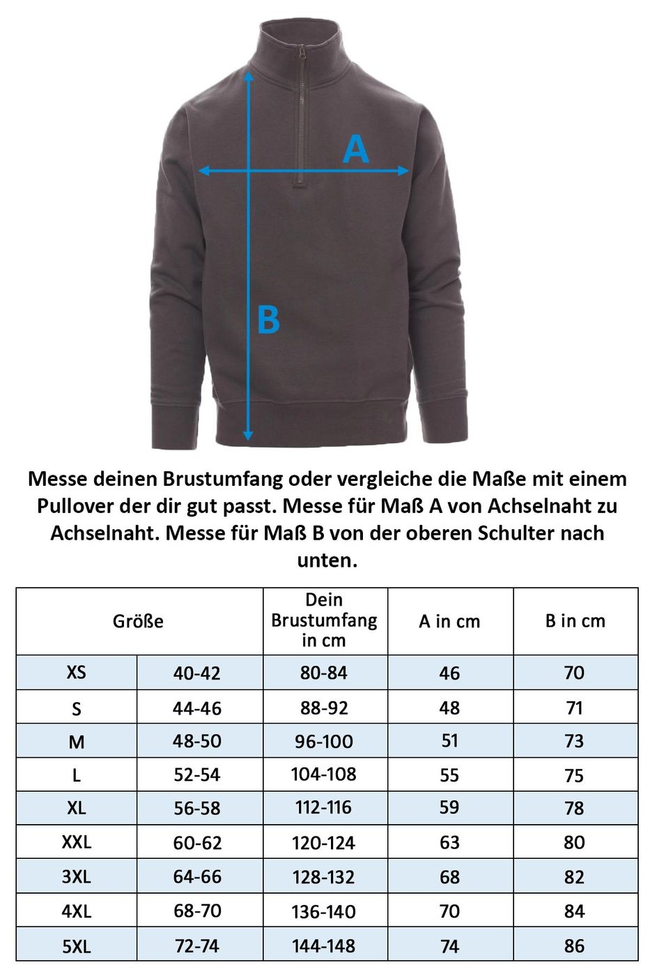 Herren Pullover 1/4 Zip Reißverschluss Canada