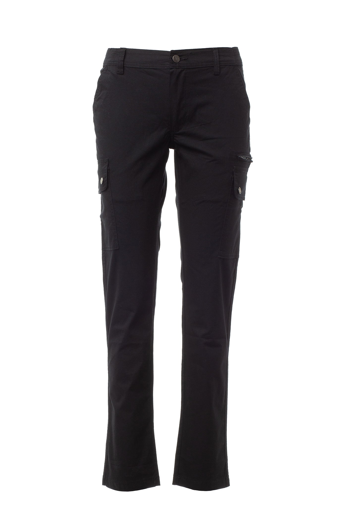 Damen Arbeitshose mit Ripstop-Stretch-Gewebe in Schwarz