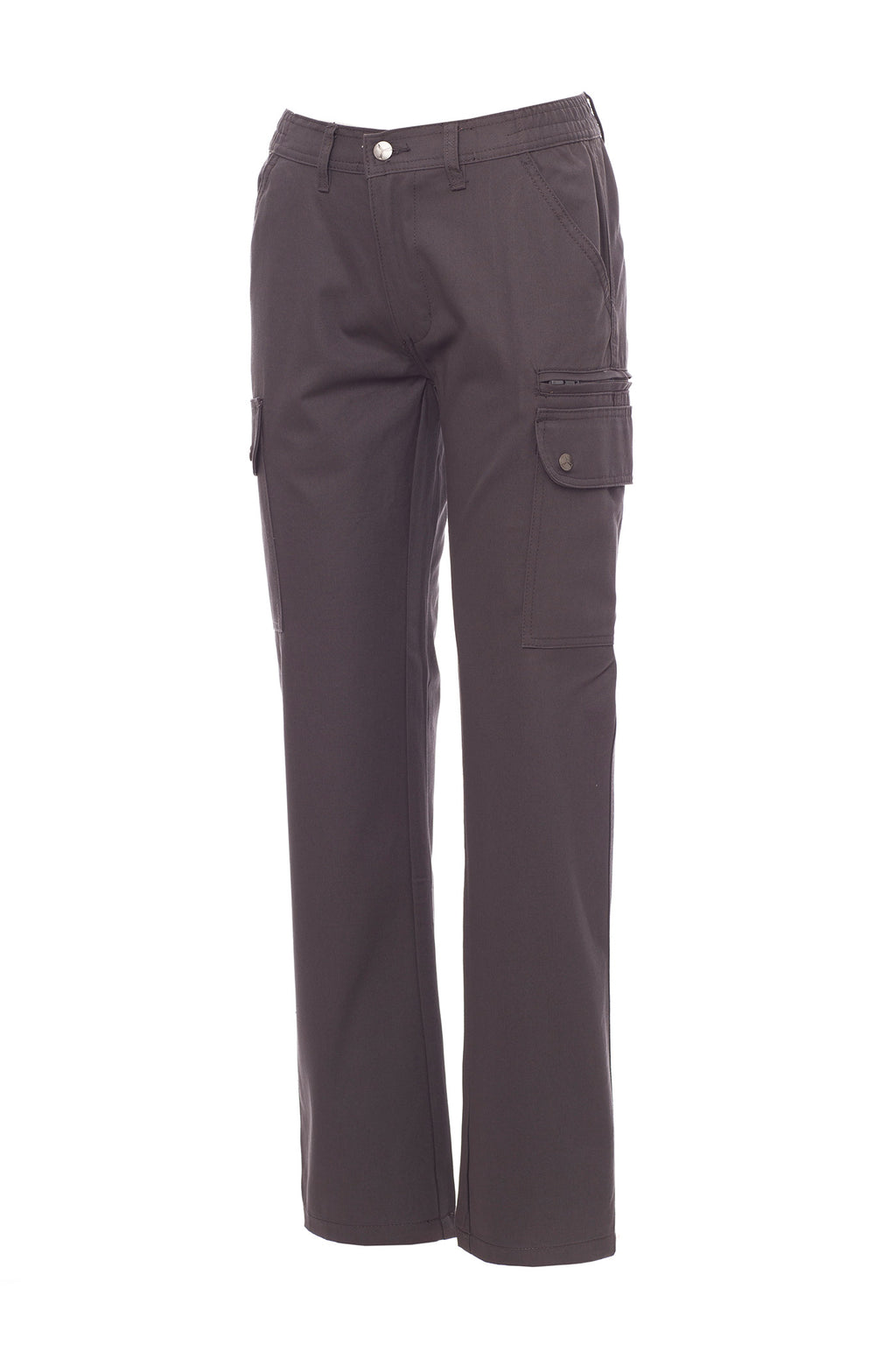 Damen Arbeitshose aus strapazierfähigem Material mit praktischen Taschen in Anthrazit
