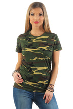 Damen Camouflage T-Shirt Sunset