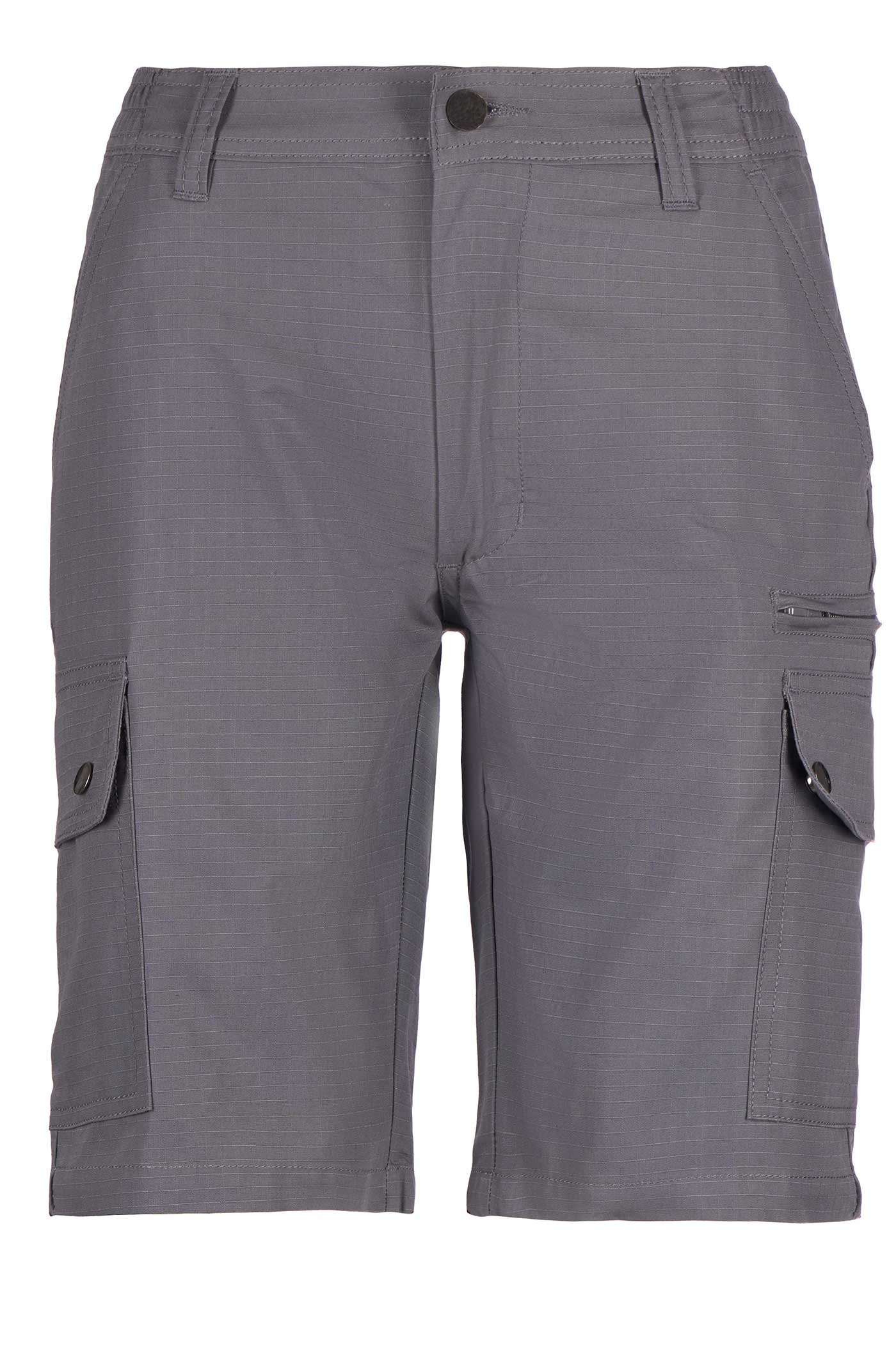 Damen Cargo-Shorts mit Ripstop in Grau
