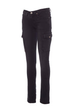 Damen Jeans Arbeitshose mit funktionalen Taschen für den Arbeitsalltag in Schwarz