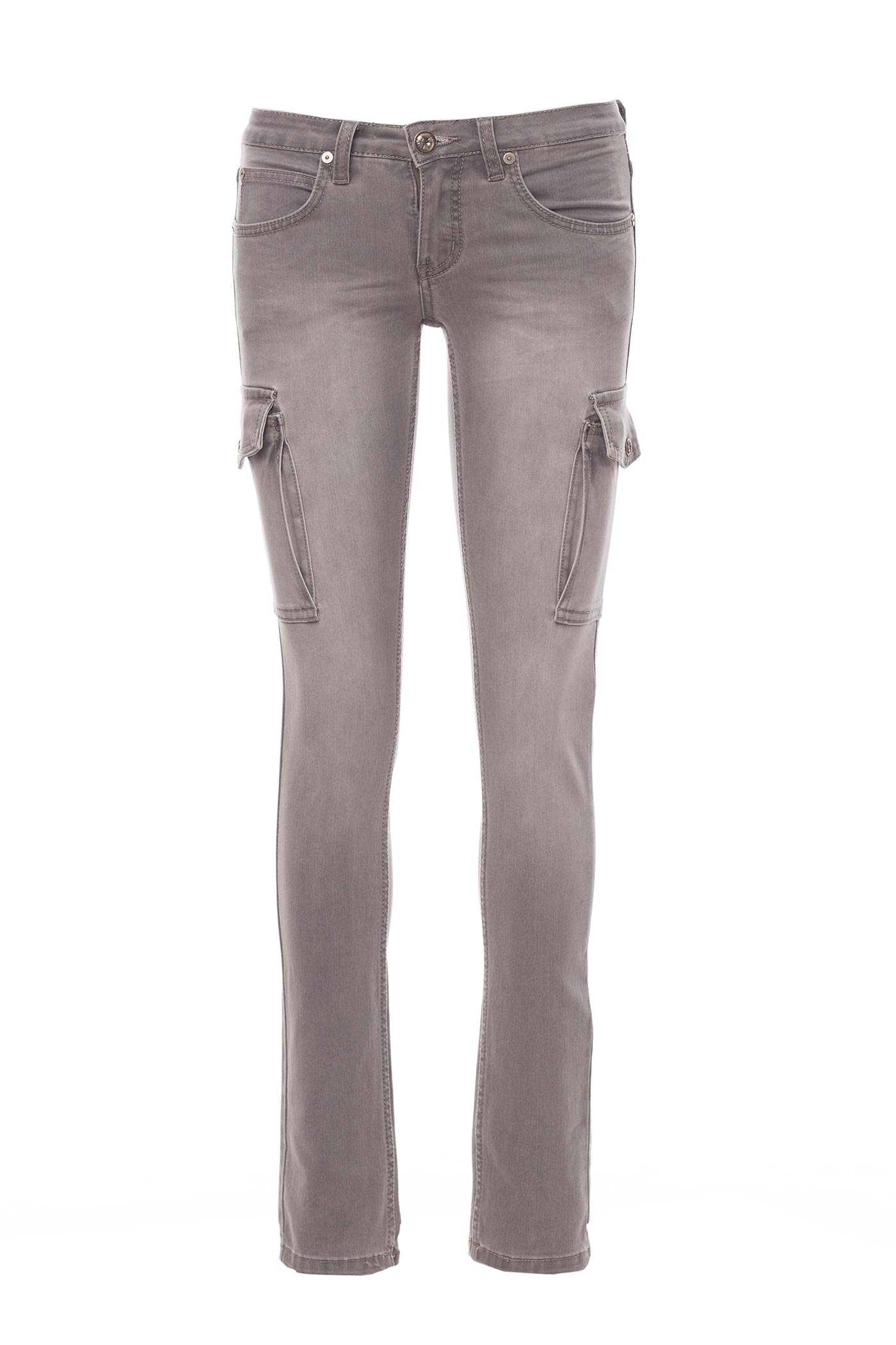 Damen Jeans aus Stretch-Gewebe mit hoher Bewegungsfreiheit in Anthrazit