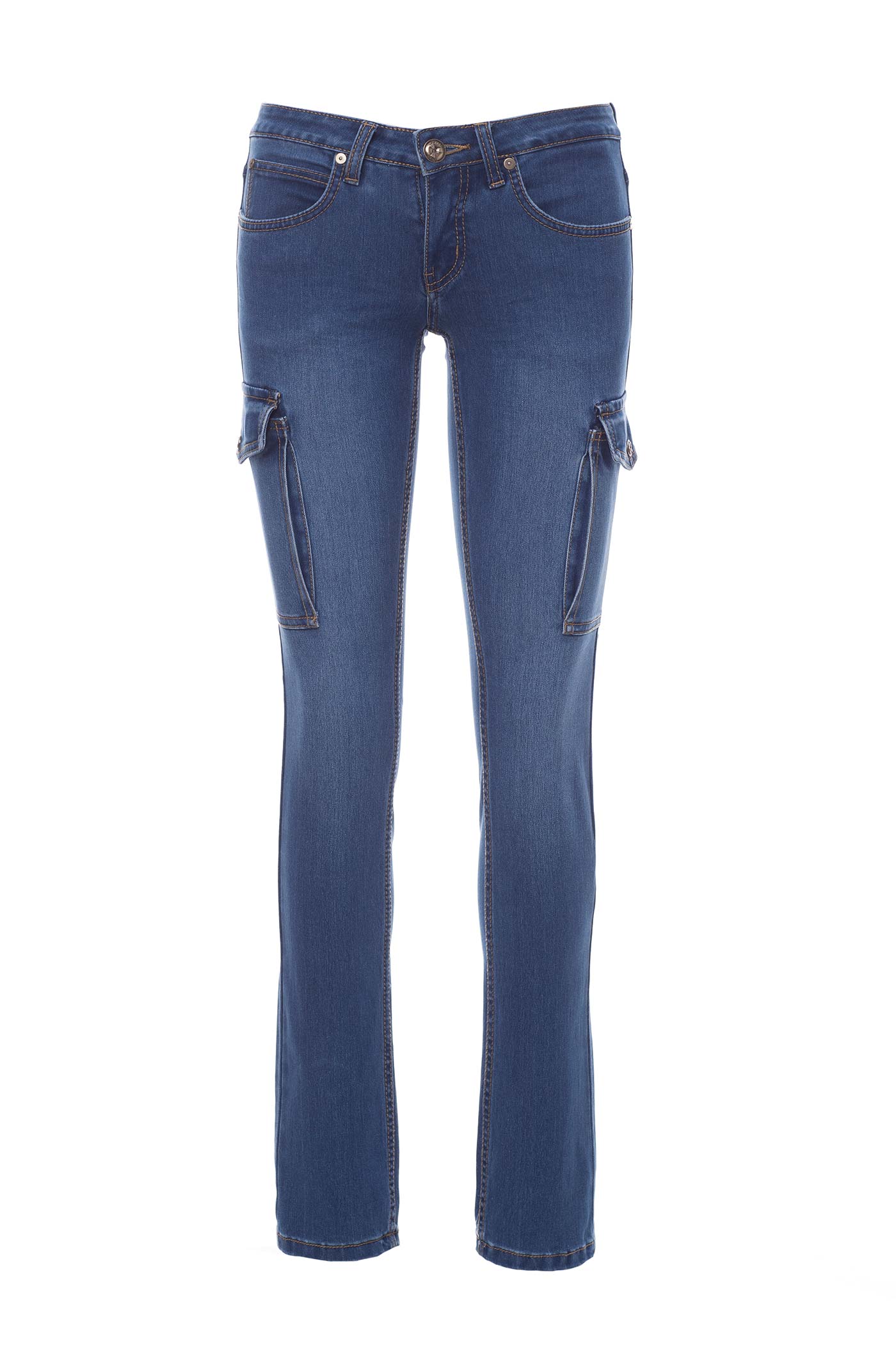 Damen Jeans aus Stretch-Gewebe mit hoher Bewegungsfreiheit in Blau