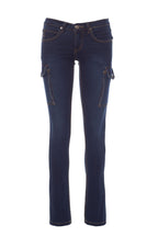 Damen Jeans aus Stretch-Gewebe mit hoher Bewegungsfreiheit in Dunkelblau