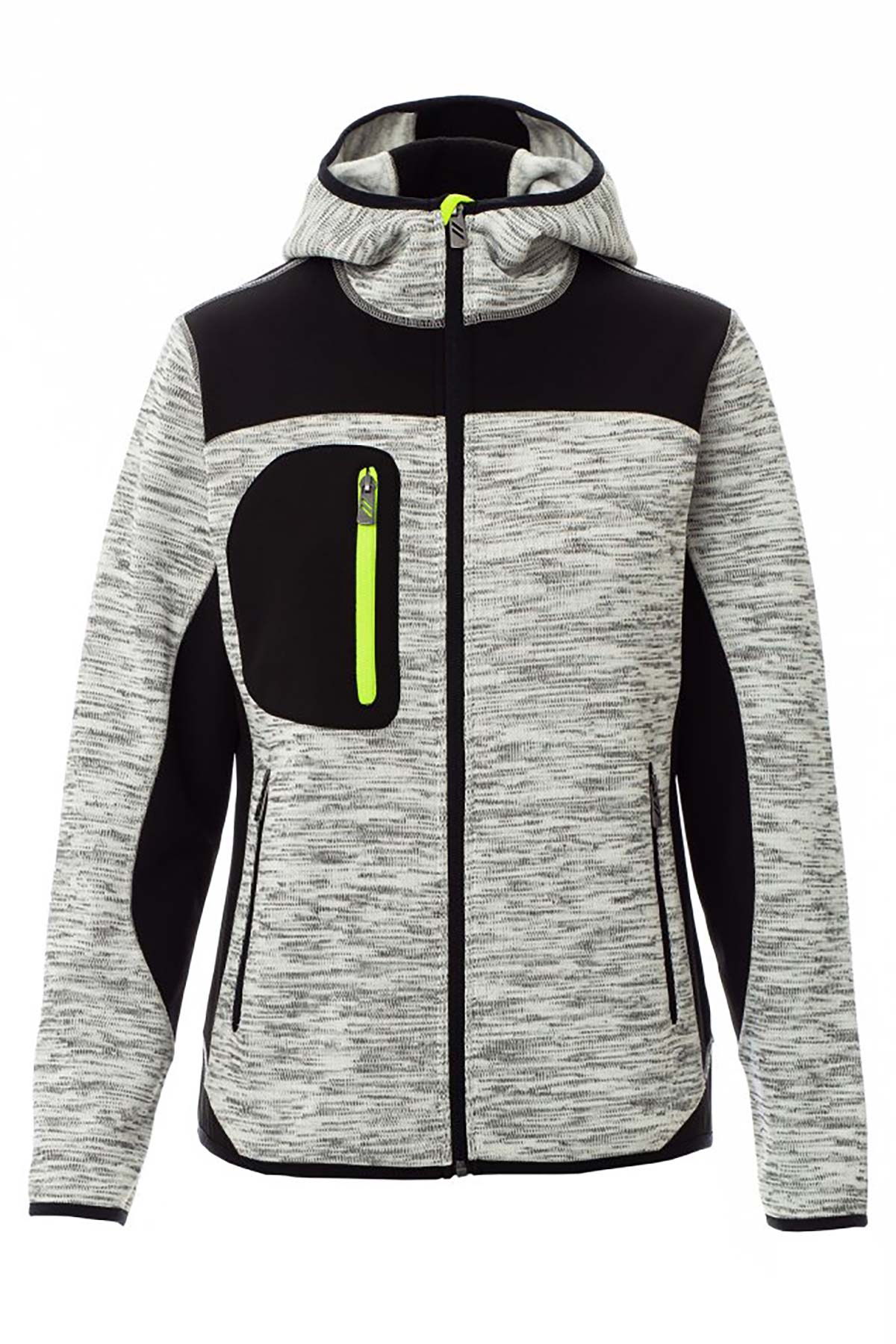 Damen Softshelljacke in Grau meliert