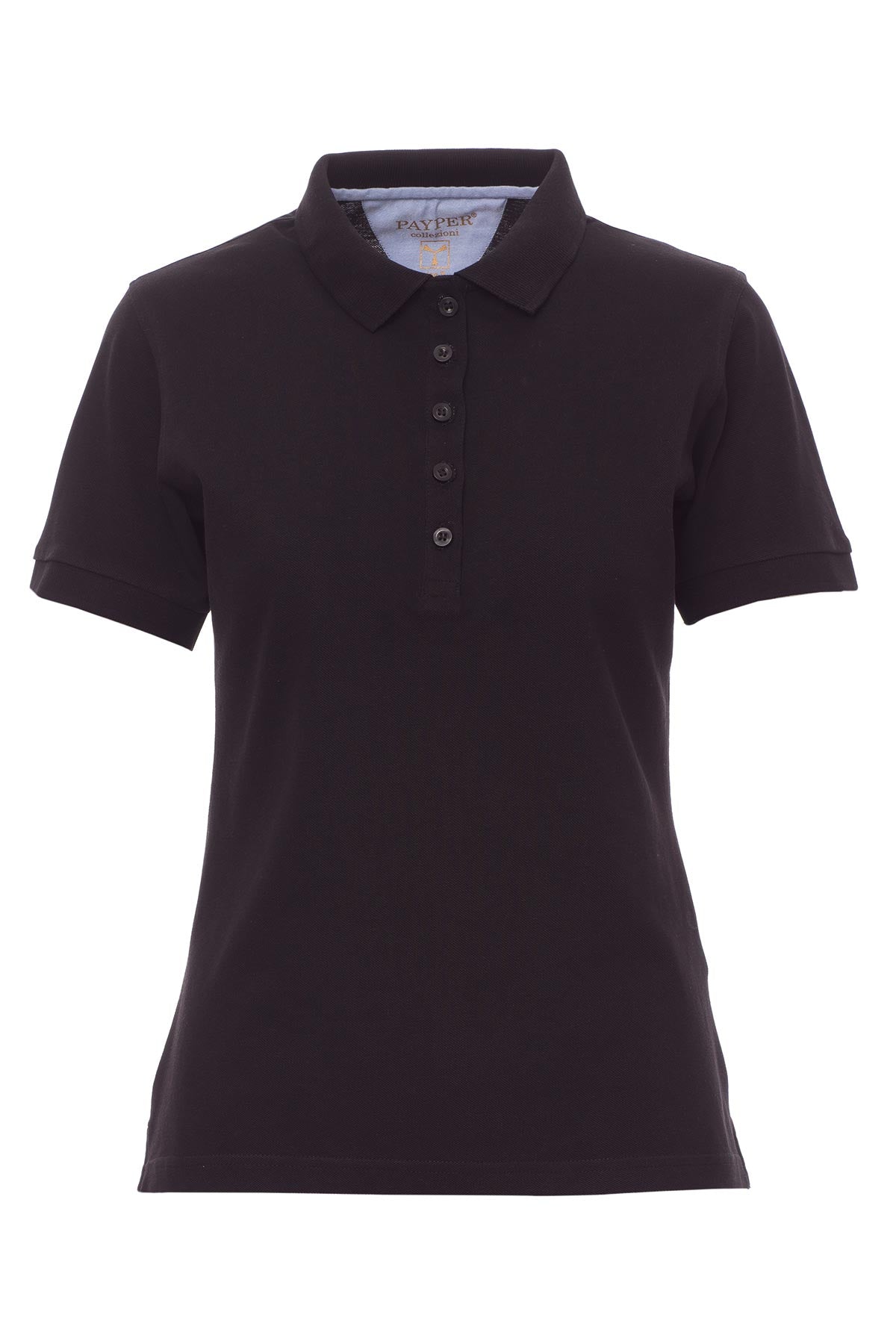 Polohemd für Damen Schwarz