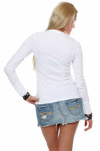 Damen Langarmshirt Basic Pineta