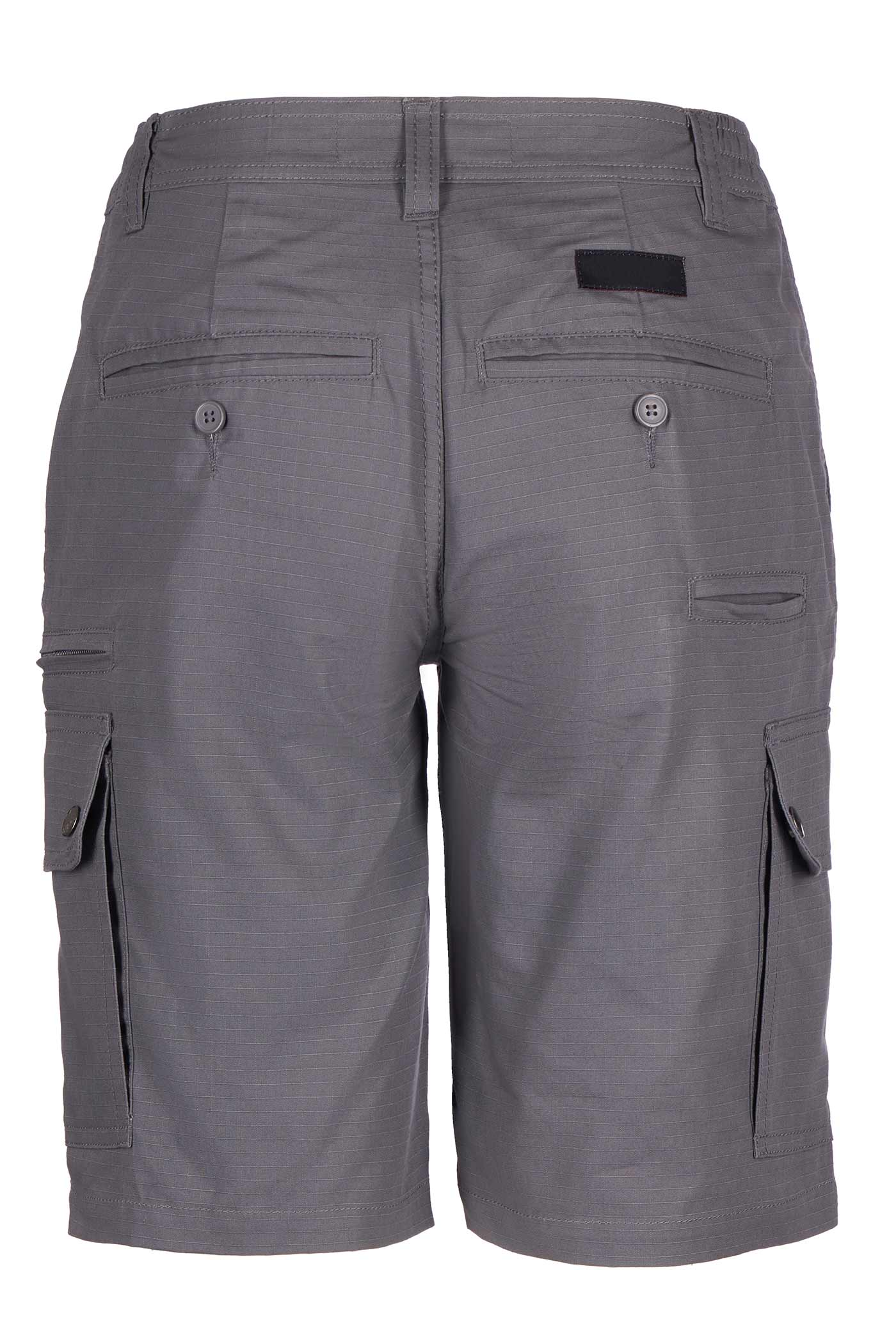 Damen kurze Arbeitshose Shorts mit vielen Taschen und robustem Material in Grau