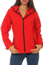 Damen Jacke aus Softshell Material in Rot