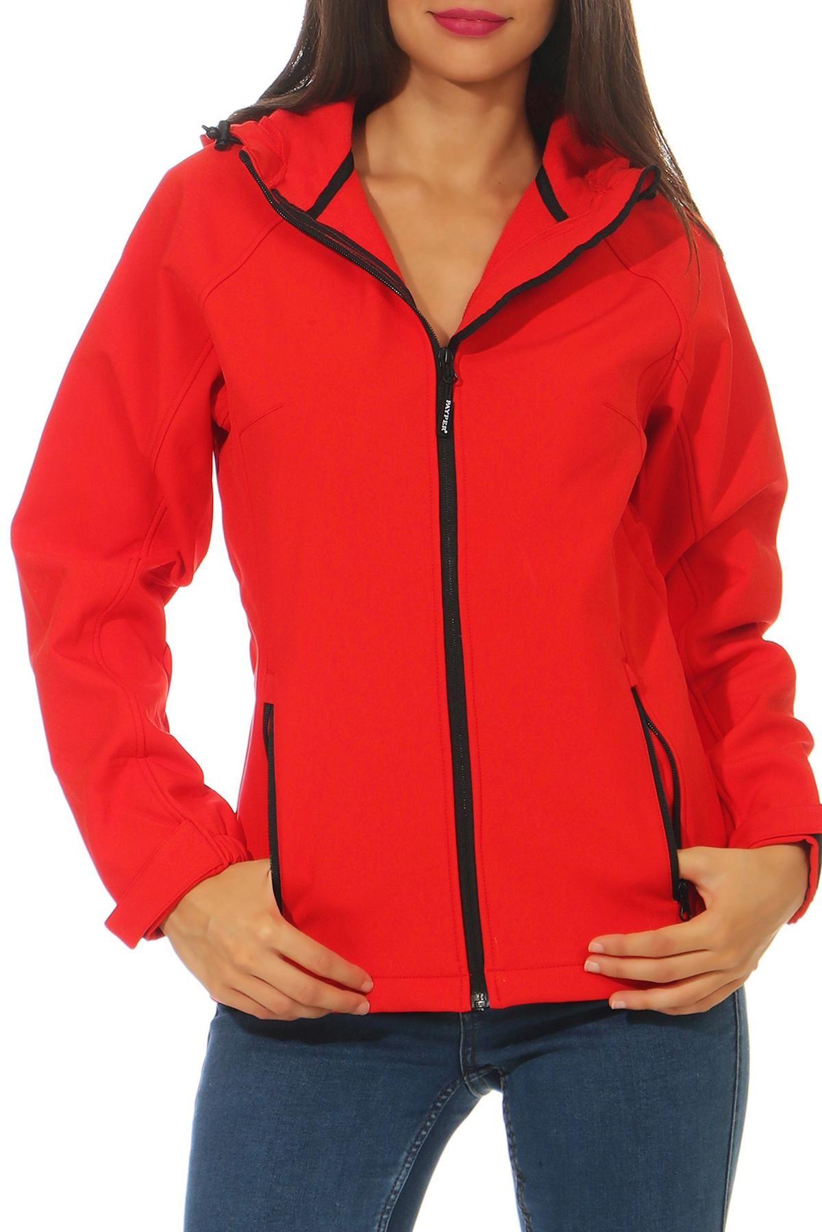 Damen Jacke aus Softshell Material in Rot