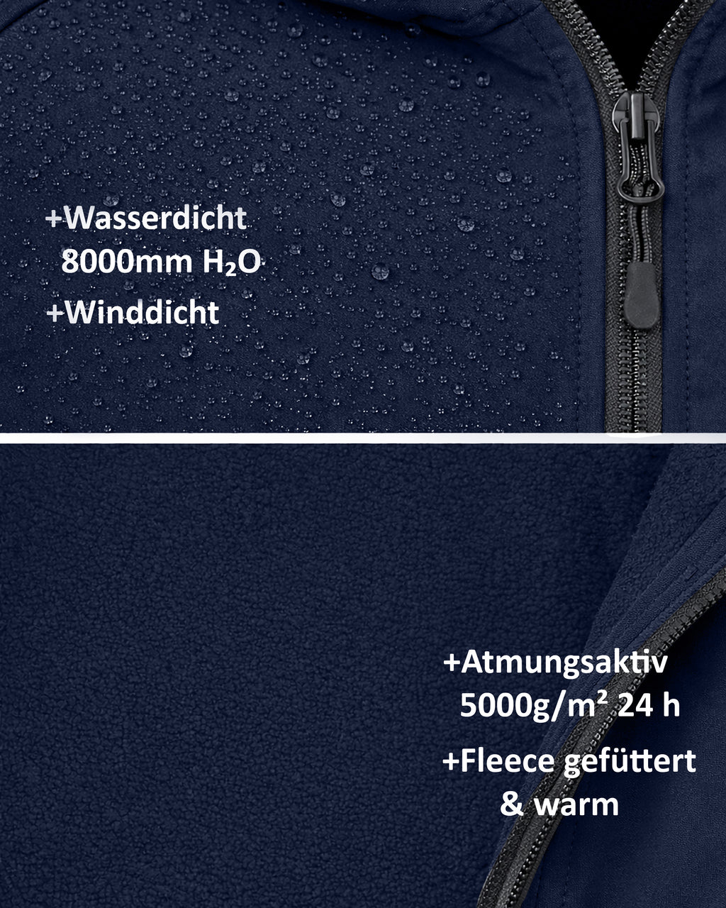 Softshelljacke Damen wasserdicht atmungsaktiv Arbeitsjacke mit Stehkragen Dublin
