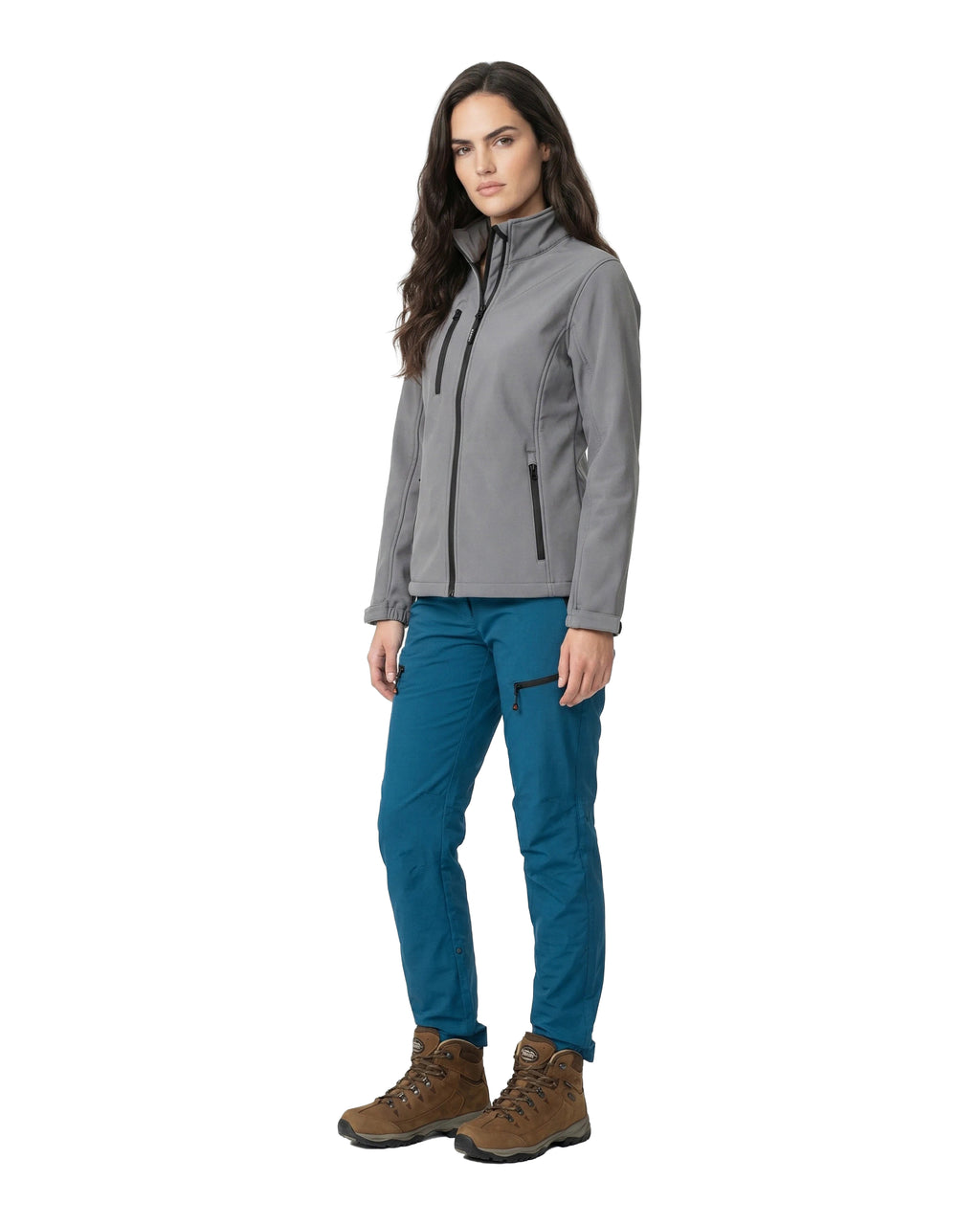 Softshelljacke Damen wasserdicht atmungsaktiv Arbeitsjacke mit Stehkragen Dublin