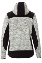 Damen Jacke aus Stoff und Softshell günstig in Grau meliert