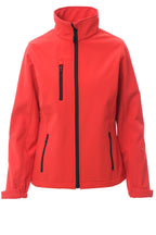 Damen Softshelljacke für Arbeit und Freizeit in Rot