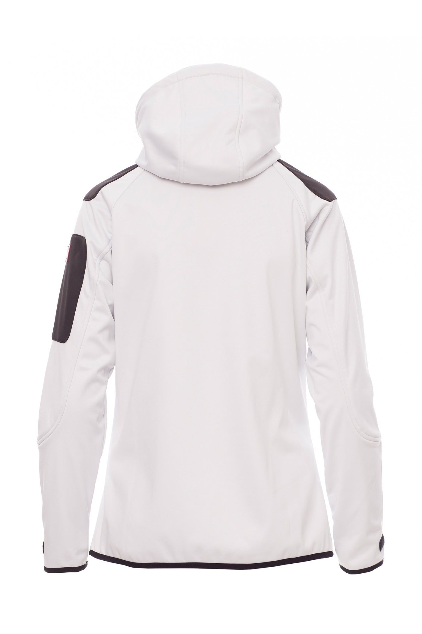 Damen Arbeitsjacke aus Softshell winddicht, wasserabweisend und atmungsaktiv in Weiß